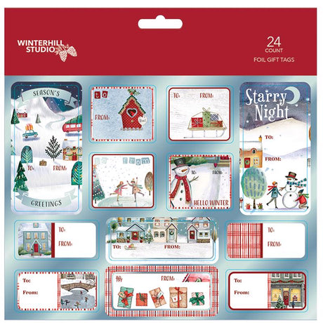 Paper Images Assorted Christmas Peel and Stick Gift Tags, Pack of 48