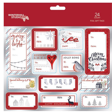 Paper Images Assorted Christmas Peel and Stick Gift Tags, Pack of 48