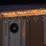Celebrations Red Incandescent Mini Clear 100 ct Icicle Christmas Lights 5.67 ft., Pack of 12