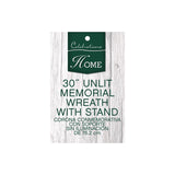 Holiday Bright Lights 30 in. D Memorial Christmas Wreath, Pack of 4