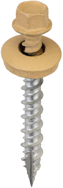 Acorn International SW-MW15MT250 Screw, #9 Thread, Mocha Tan, Hex Drive, Self-Tapping, Type 17 Point, 250/BAG