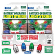 Magic Seasons LED Multicolored 10 ct String Christmas Lights 7.5 ft., Pack of 12
