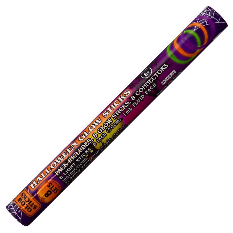 Magic Seasons Halloween Glow Sticks Assorted 8 pc, Pack of 24