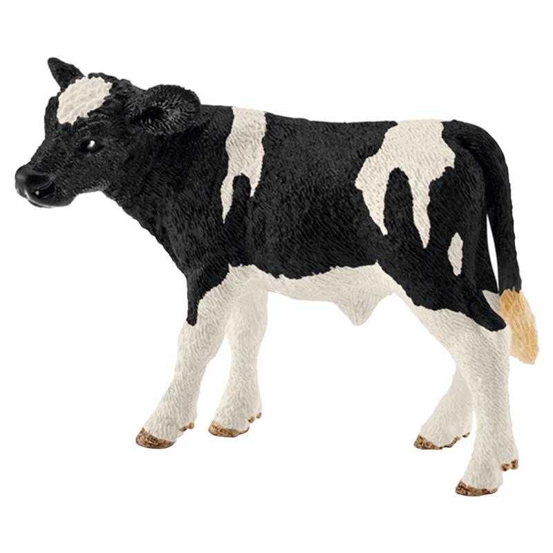 Schleich Farm World Holstein Calf Toy Black/White, Pack of 5