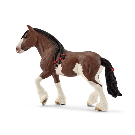 Schleich Farm World Clydesdale Mare Toy Brown/White, Pack of 5