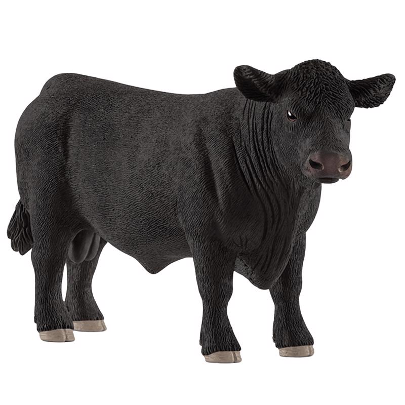 Schleich Farm World Angus Bull Toy Black, Pack of 5