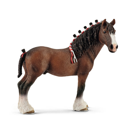 Schleich Farm World Clydesdale Gelding Toy Brown, Pack of 5