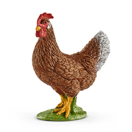 Schleich Farm World Hen Toy Brown, Pack of 5