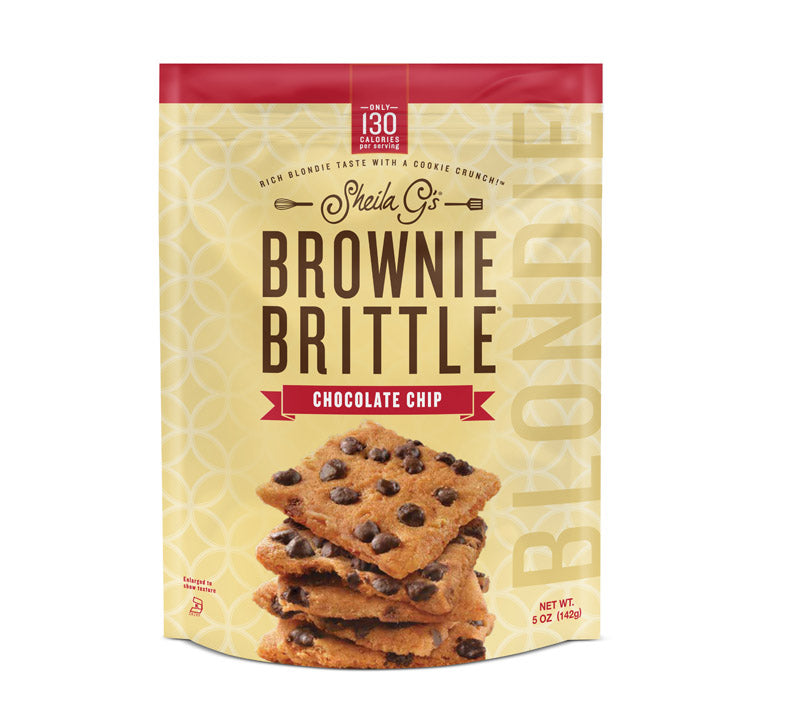 Sheila Gs Blondie Chocolate Chip Brownie Brittle 5 oz Bagged, Pack of 6