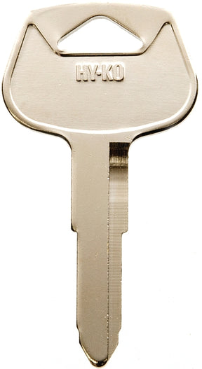 Hy-Ko 11010DC1 Key Blank, Brass, Nickel, For: Chrysler, Dodge, Eagle, Jeep, Plymouth Vehicles, Pack of 10