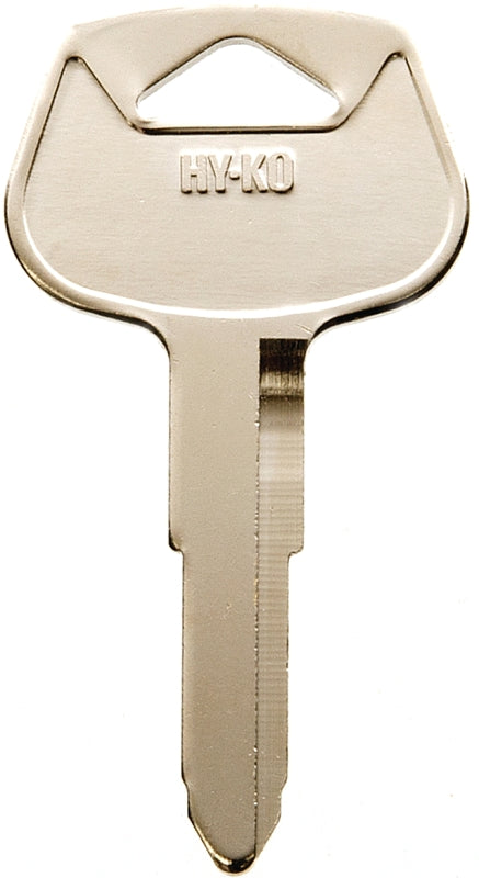 Hy-Ko 11010DC1 Key Blank, Brass, Nickel, For: Chrysler, Dodge, Eagle, Jeep, Plymouth Vehicles, Pack of 10
