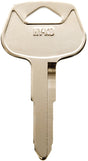 Hy-Ko 11010DC1 Key Blank, Brass, Nickel, For: Chrysler, Dodge, Eagle, Jeep, Plymouth Vehicles, Pack of 10