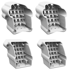 Barrette OUTDOOR LIVING Bella Premier 73053493 Stair Bracket Kit, PVC, White