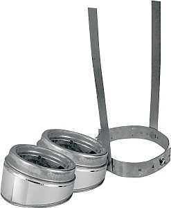 Selkirk 208206 Type HT Insulated Elbow Kit, Includes: (2) 15 deg Elbows, (1) Interior Resupport