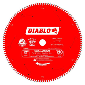 Diablo D12120N Circular Saw Blade, 12 in Dia, 1 in Arbor, 120-Teeth, Carbide Cutting Edge