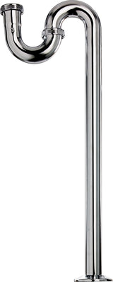 Plumb Pak PP250CP S-Trap with Flange, 1-1/2 in, Flanged, Brass, Chrome-Plated