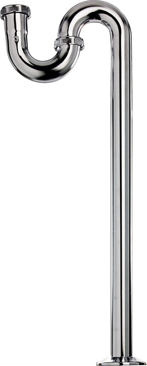 Plumb Pak PP250CP S-Trap with Flange, 1-1/2 in, Flanged, Brass, Chrome-Plated