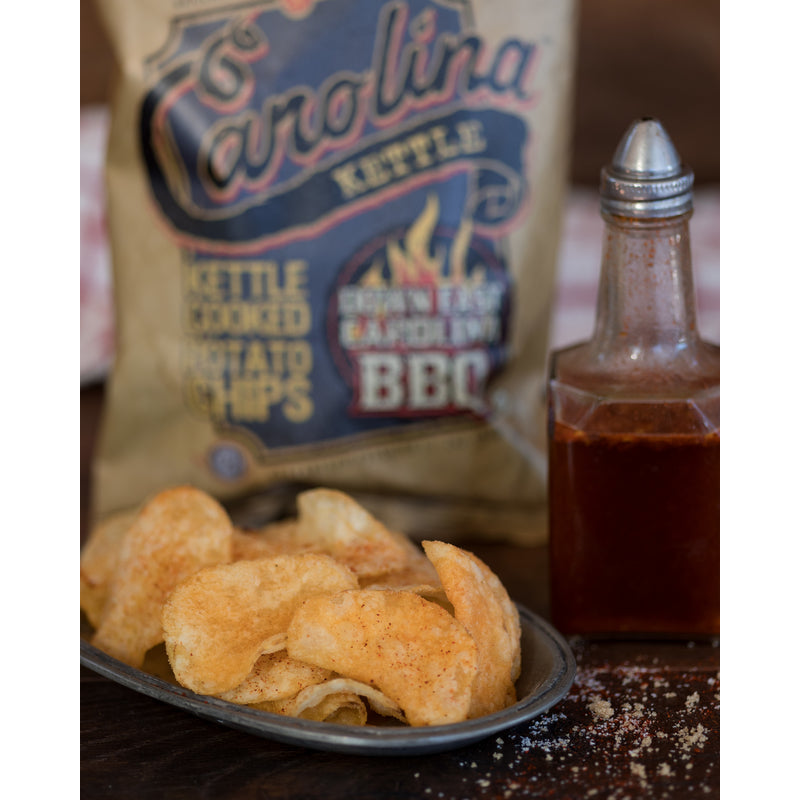 1 in 6 Snacks Carolina Down East BBQ Potato Chips 5 oz Bagged, Pack of 14