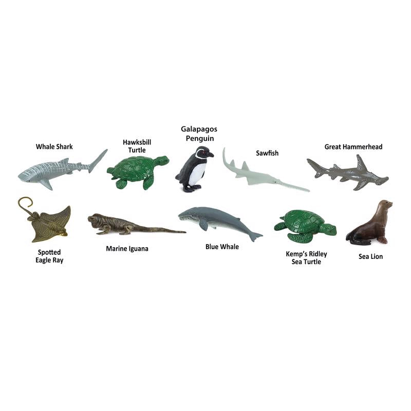 Safari Ltd. Toobs Endangered Species Marine Toy Assorted 10 pc