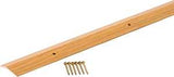 M-D 40120 Carpet Trim, 36 in L, 1-3/8 in W, Aluminum, Oak