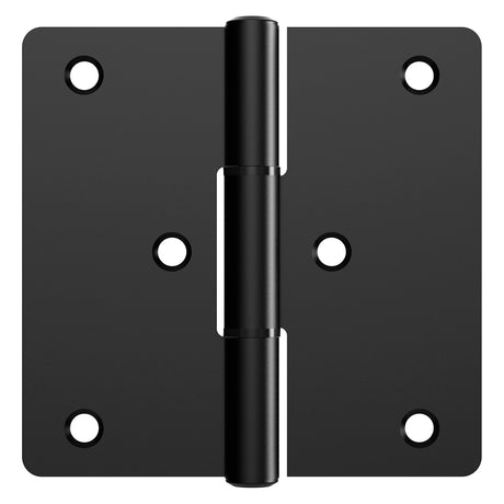 National Hardware N166-024 Modern Square Gate Hinge, 4-1/2 in H Gate Leaf, 4-19/32 in W Gate Leaf, Steel, Black