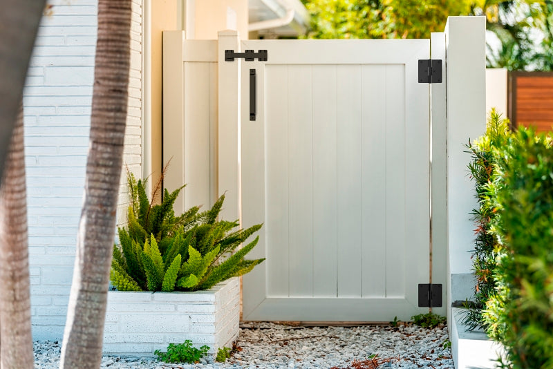 National Hardware N166-026 Modern Gate Kit, Steel, Black, 4-Piece