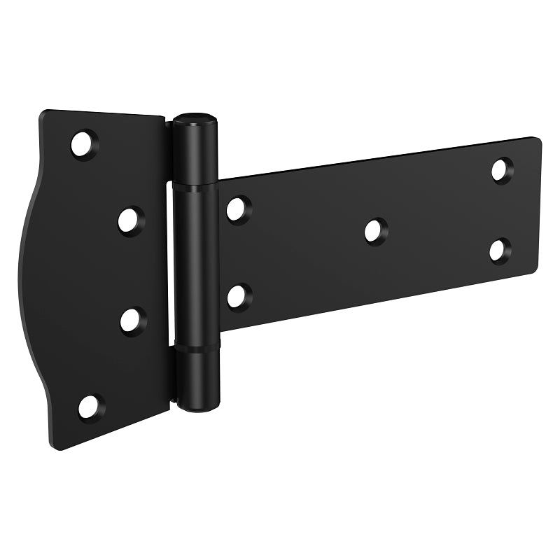 National Hardware N166-030 Rustic Modern T-Hinge, 4-5/32 in H Gate Leaf, 3/32 in Thick Gate Leaf, 8-1/32 in L, Steel