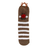 Cozy Cuties Unisex Fuzzy Socks Multicolored, Pack of 24