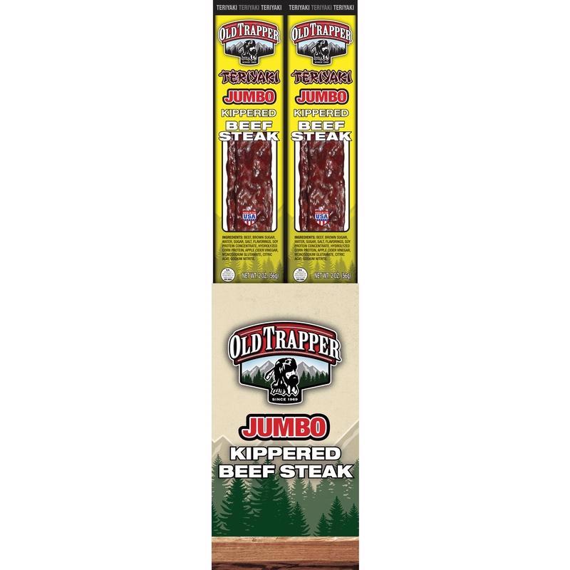 Old Trapper Teriyaki Beef Steak 2 oz Shrink Wrapped