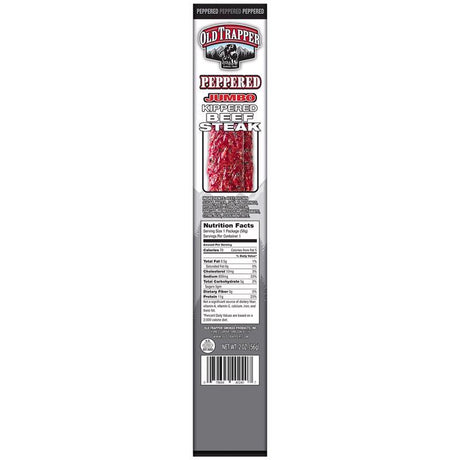 Old Trapper Peppered Beef Steak 2 oz Boxed, Pack of 12