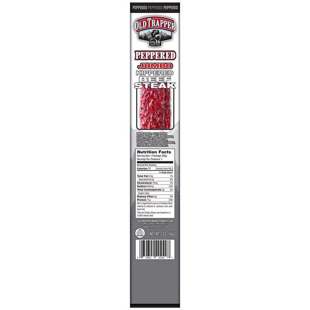 Old Trapper Peppered Beef Steak 2 oz Boxed, Pack of 12