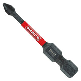 Diablo DPH12P5 Drive Bit, #1 Drive, Phillips Drive, 1/4 in Shank, Hex Shank, 2 in L
