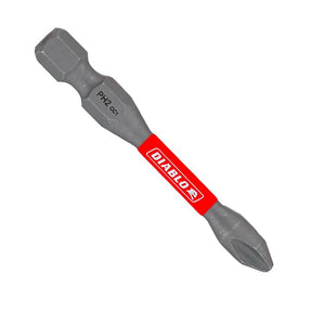 Diablo DPH22P15 Screwdriver Insert Bit, #2 Drive, Phillips Drive, 2 in L, 15/PK
