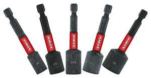 Diablo DNTSL-S5 Series Nutsetter Set, 2-9/16 in Dimensions, 5-Piece, Assorted, Magnetic