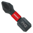 Diablo DPH21P100 Drive Bit, #2 Drive, Phillips Drive, 1/4 in Shank, Hex Shank, 1 in L