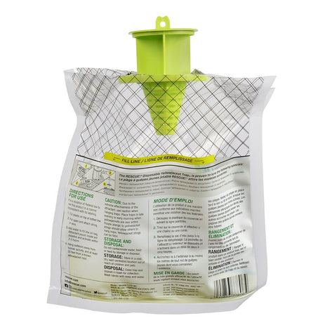 Rescue YJTD-DB12-W-C Disposable Yellow Jacket Trap, Solid, Green Tea, Sweet, Pack of 12