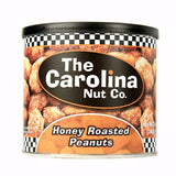Carolina Nut Co. Honey Roasted Peanuts 12 oz Can, Pack of 6