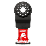 Diablo DOS125CGP10 Oscillating Blade, Carbide, 1-1/4 in, 1-1/2 in D Cutting, 10/PK