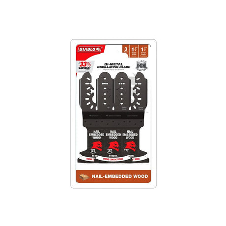 Diablo Demo Demon DOU175BW3 Oscillating Blade, 1-3/4 in D Cutting, Bi-Metal