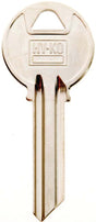 Hy-Ko 11010Y2 Key Blank, Brass, Nickel, For: Yale Cabinet, House Locks and Padlocks, Pack of 10