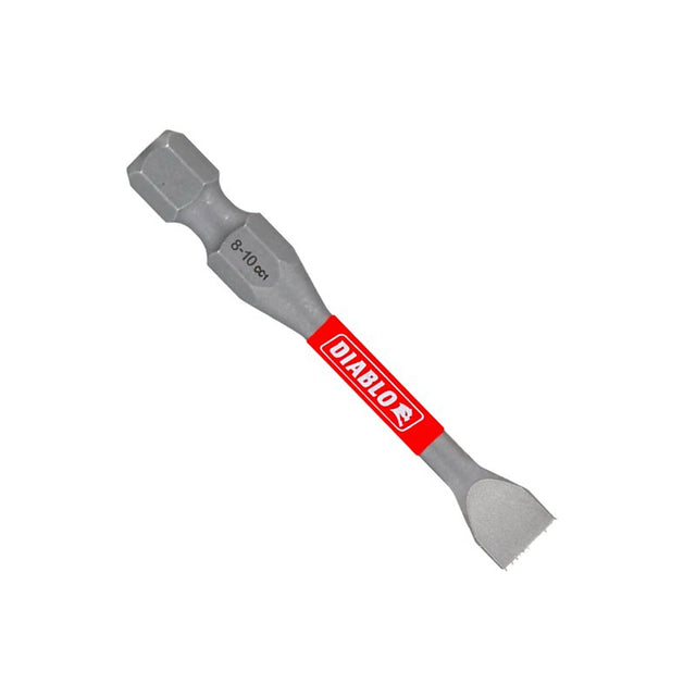 Diablo DSL8102P2 Drive Bit, #8 to 10 Drive, Slotted Drive, 1/4 in Shank, Hex Shank, 2 in L