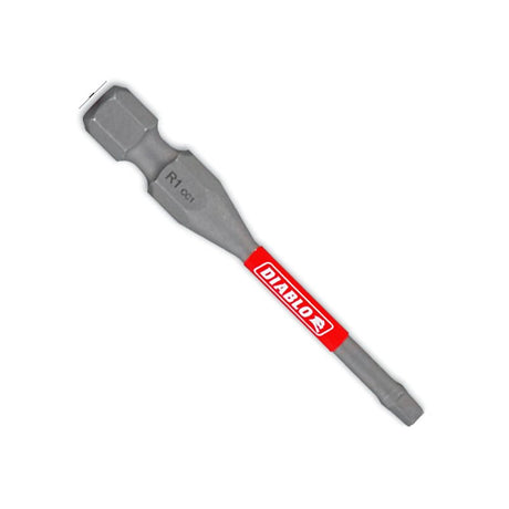 Diablo DSQ12P2 Drive Bit, #1 Drive, Square Drive, 1/4 in Shank, Hex Shank, 2 in L