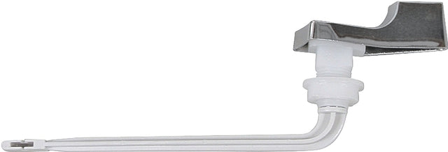 ProSource PMB-206 Toilet Flush Lever, Front Mounting, 6 in L Flush Arm, Plastic, Chrome