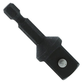 Diablo DSA0500B Socket Adapter, 1/4 x 1/2 in Drive, Hex, Square Drive, 2 in L