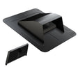 Canplas 6015BL Roof Dryer and Bathroom Exhaust Vent, 6-1/8 in W Hood, 3-1/4 in H Hood, 4 in Duct, Black Hood