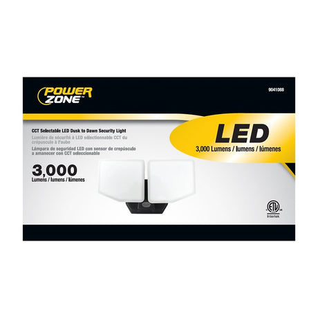 FLOOD LT AC 2HD BLK D2D 3000LM