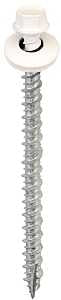 Acorn International SW-MW3W250 Screw, White, High-Low, Twin Lead Thread, Hex Drive, Self-Tapping, Type 17 Point, 250/BAG
