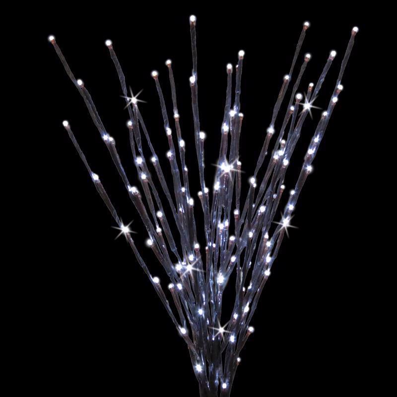 Celebrations Platinum LED Pure White Light Burst 32 in. Yard Decor