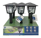 Boston Harbor 26072 Solar Coach Stake Light, NI-Mh Battery, AA Battery, 1-Lamp, Plastic and Glass Fixture, Black, Pack of 6