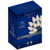 Celebrations Blue LED C9 Warm White 75 ct String Christmas Lights 49 ft., Pack of 4